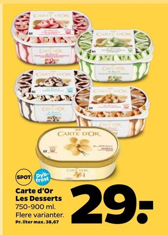 Netto Carte d'or les desserts tilbud