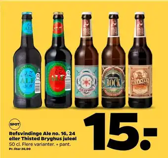 Netto Refsvindinge ale no. 16,24 eller thisted bryghus juleøl tilbud