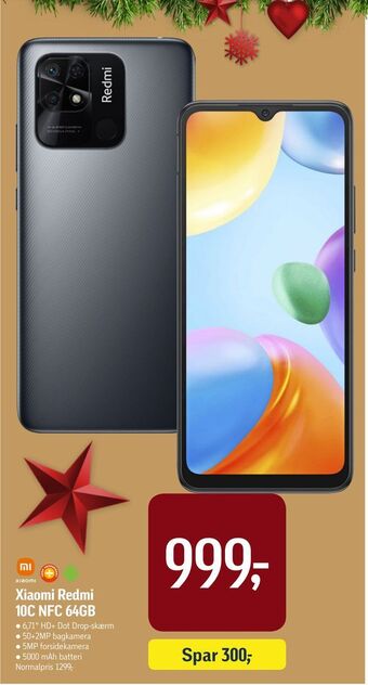 Føtex Xiaomi redmi 10c nfc 64gb tilbud