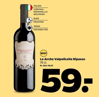 Netto Le arche valpolicella ripasso tilbud