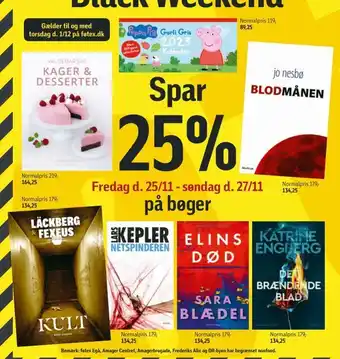 Spar 25% på bøger