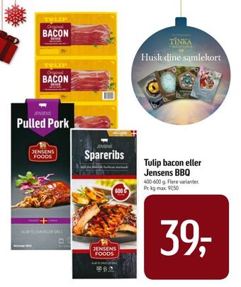 Føtex Tulip bacon eller jensens bbq tilbud