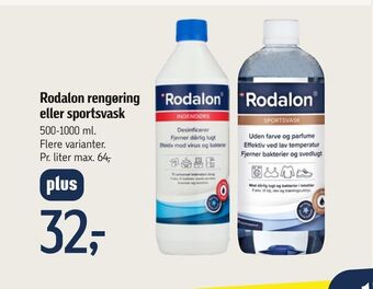 Føtex Rodalon rengøring eller sportsvask tilbud