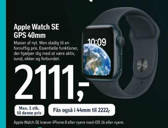 Føtex Apple watch se gps 40mm tilbud