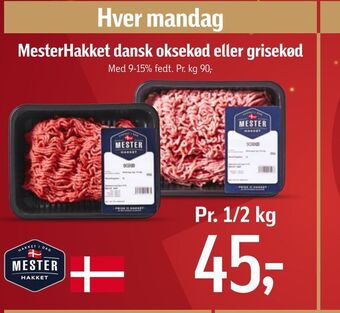Føtex Mesterhakket dansk oksekød eller grisekød tilbud