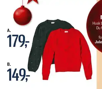 Føtex Jumper med perler tilbud