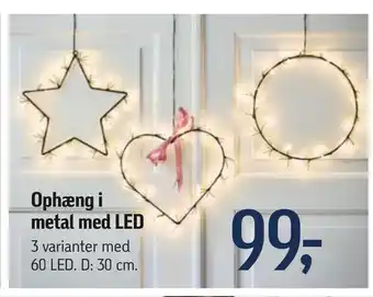 Føtex Ophæng i metal med led tilbud