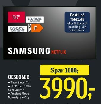 Føtex Samsung qe50q60b tilbud