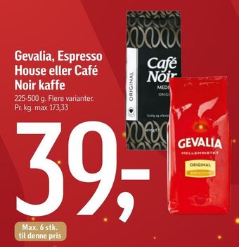 Gevalia, espresso house eller café noir kaffe