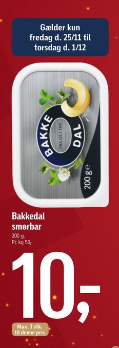 Føtex Bakkedal smørbar tilbud