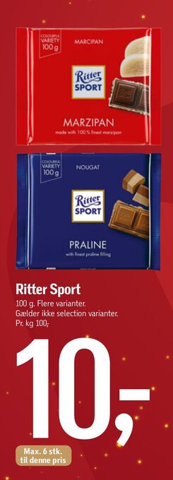 Føtex Ritter sport tilbud