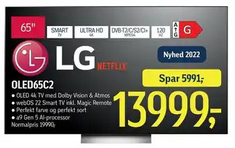 Føtex Lg oled65c2 tilbud