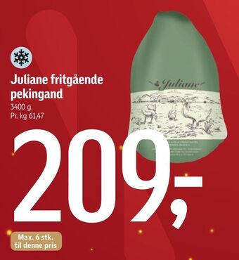 Føtex Juliane fritgående pekingand tilbud