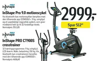 Føtex Inshape pro 9,0 motionscykel tilbud