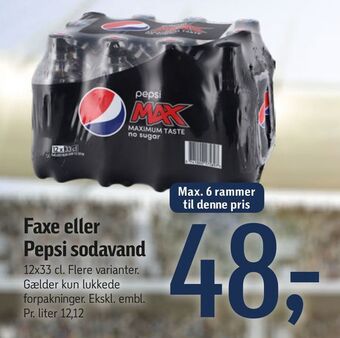 Føtex Faxe eller pepsi sodavand tilbud