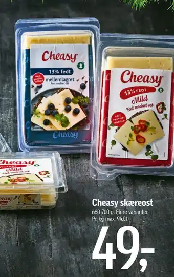 Føtex Cheasy skæreost tilbud
