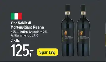 Vino nobile di montepulciano riserva