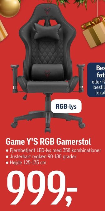 Game y's rgb gamerstol