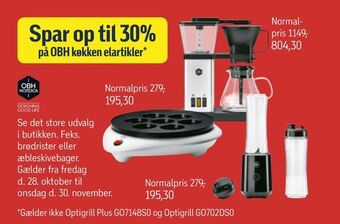 Føtex Spar op til 30% på obh køkken elartikler tilbud