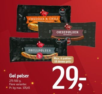 Føtex Gøl pølser tilbud