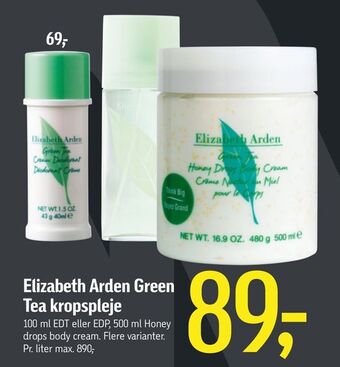 Føtex Elizabeth arden green tea kropspleje tilbud