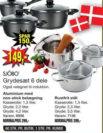 Harald Nyborg Sjöbo grydesæt tilbud