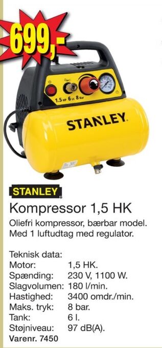 Harald Nyborg Stanley kompressor tilbud