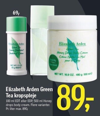 Føtex Elizabeth arden green tea kropspleje tilbud