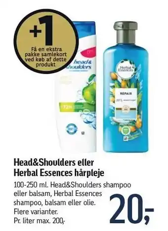 Føtex Head&shoulders el. herbal essences hårpleje tilbud