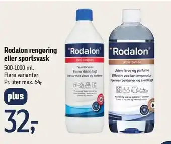 Føtex Rodalon rengøring el. sportsvask tilbud
