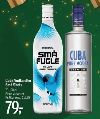 Cuba vodka el. små shots