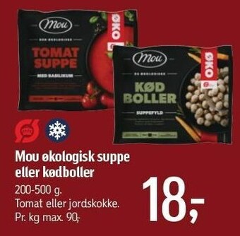 Mou øko suppe el. kødboller