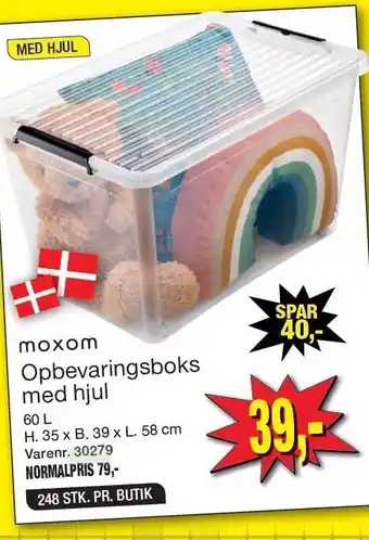 Harald Nyborg Opbevaringsboks m. hjul tilbud