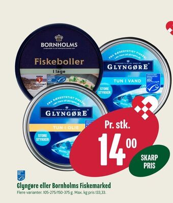 Min Købmand Glyngøre eller bornholms fiskemarked tilbud