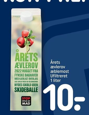 REMA 1000 Årets ævlerov æblemost ufiltreret tilbud