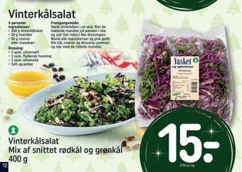 REMA 1000 Vinterkålsalat mix af snittet rødkål og grønkål tilbud