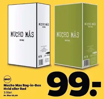 Netto Mucho mas hvid el. rød tilbud