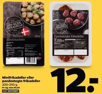 Netto Minifrikadeller el. pandestegte frikadeller tilbud