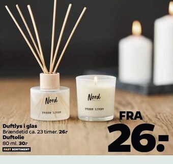 Duftlys i glas