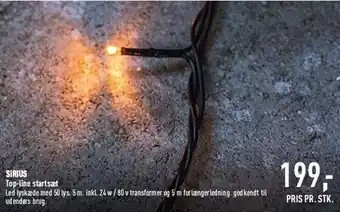 Led lyskæde med 50 lys