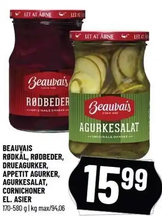 Løvbjerg Rødkål, rødbeder, drueagurker, appetit agurker, agurkesalat, cornichoner el. asier tilbud