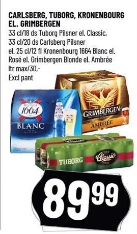 Løvbjerg Carlsberg, tuborg, kronenbourg el. grimbergen tilbud