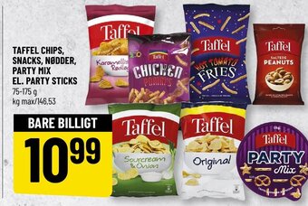 Løvbjerg Taffel Chips, Snacks, Nødder, Party Mix El. Party Sticks tilbud