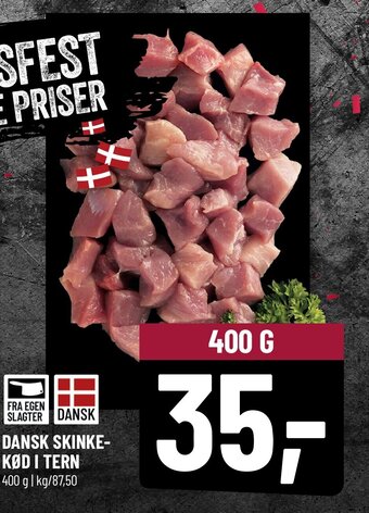 Dansk Skinkekød I Tern
