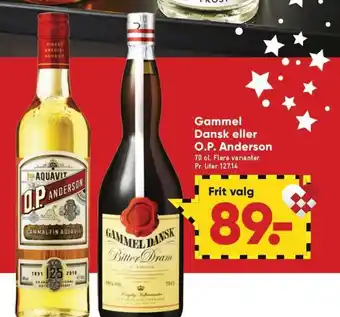 Bilka Gammel Dansk Eller O.P. Anderson tilbud