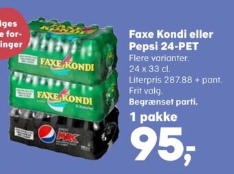 Kvickly Faxe kondi sportssodavand tilbud