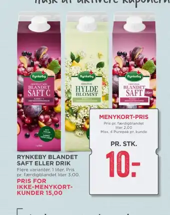MENY Rynkeby hyldeblomstdrik tilbud
