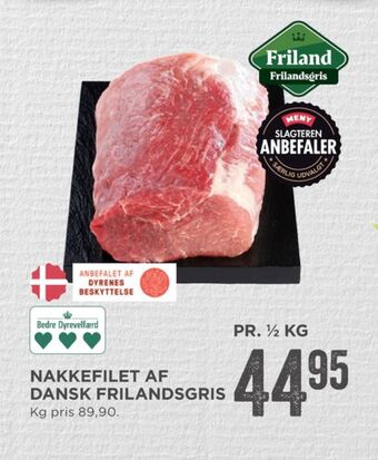 MENY Friland frilandsgris nakkefilet tilbud