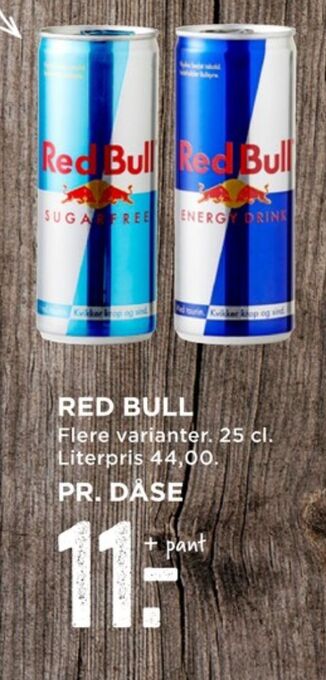 MENY Red bull energidrik tilbud