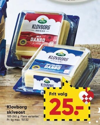 Bilka Klovborg Skiveost tilbud